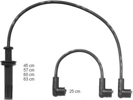 комплект запалителеи кабели ZEF1028