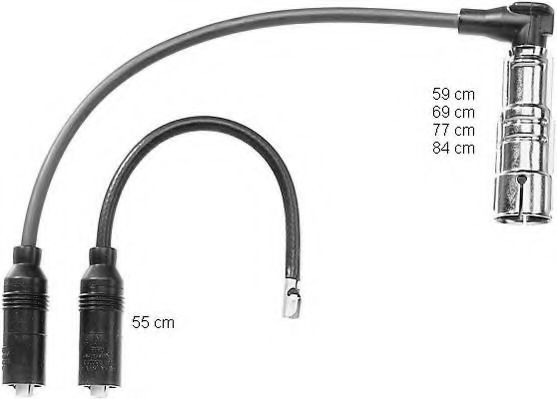 комплект запалителеи кабели ZEF1032