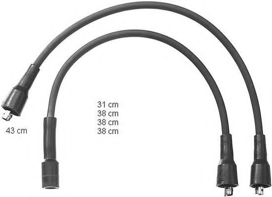 комплект запалителеи кабели ZEF1057