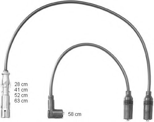 комплект запалителеи кабели ZEF1151