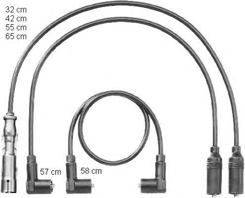 комплект запалителеи кабели ZEF1180