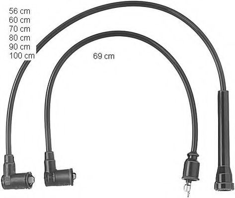 комплект запалителеи кабели ZEF425