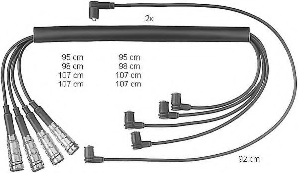 комплект запалителеи кабели ZEF463