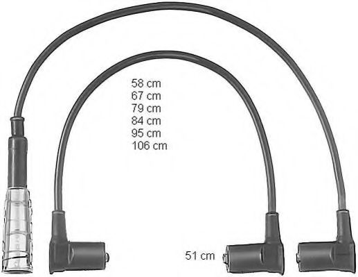 комплект запалителеи кабели ZEF501