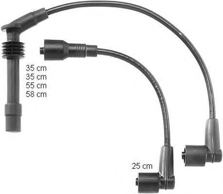 комплект запалителеи кабели ZEF997