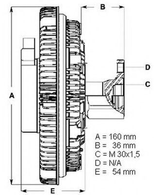 съединител, вентилатор на радиатора LK038