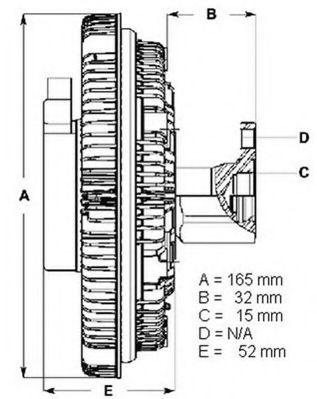 съединител, вентилатор на радиатора LK042
