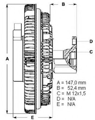 съединител, вентилатор на радиатора LK113