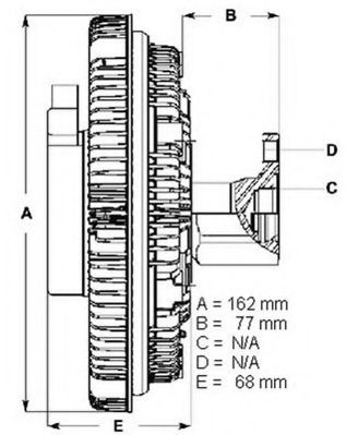 съединител, вентилатор на радиатора LK117