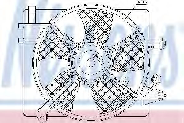 вентилатор, охлаждане на двигателя 85061