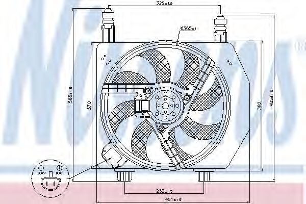 вентилатор, охлаждане на двигателя 85171