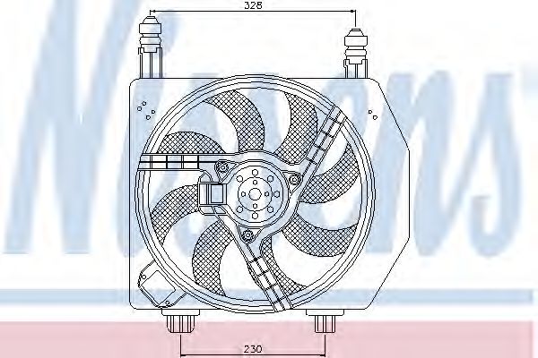 вентилатор, охлаждане на двигателя 85172