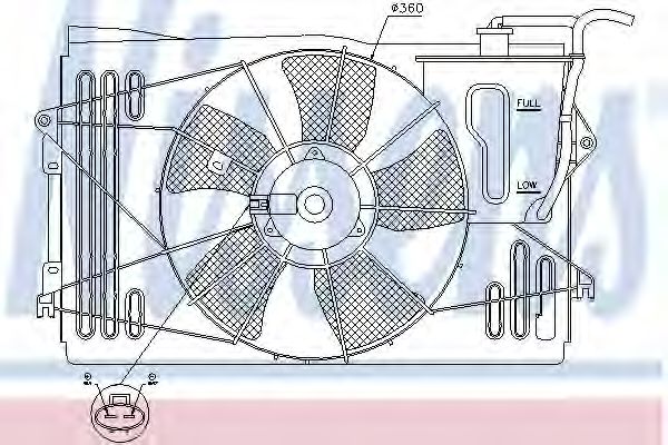 вентилатор, охлаждане на двигателя 85232
