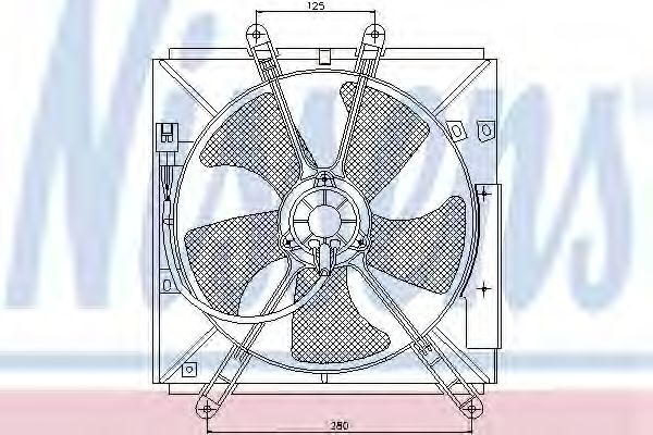 вентилатор, охлаждане на двигателя 85330