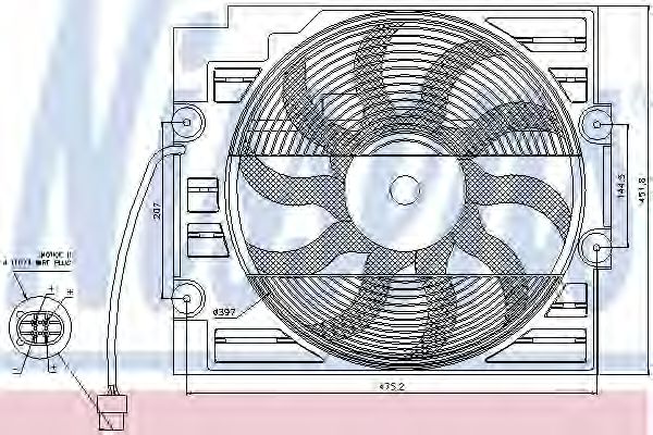 вентилатор, конденсатор на климатизатора 85421