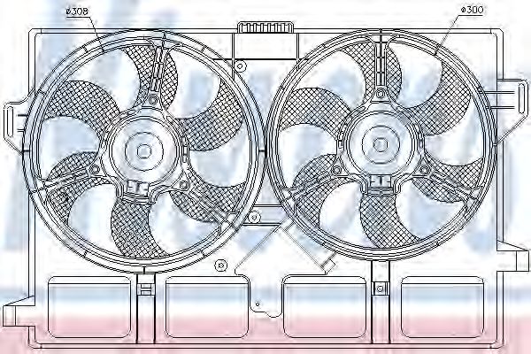 вентилатор, охлаждане на двигателя 85440