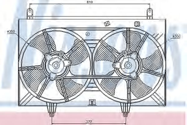 вентилатор, охлаждане на двигателя 85615