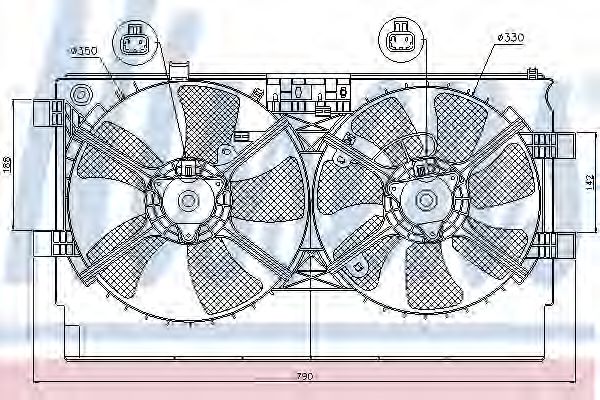 вентилатор, охлаждане на двигателя 85635