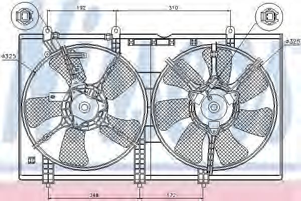 вентилатор, охлаждане на двигателя 85636