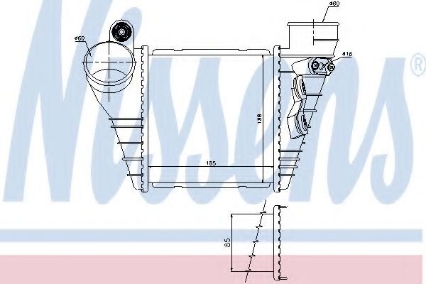 интеркулер (охладител за въздуха на турбината) 96847