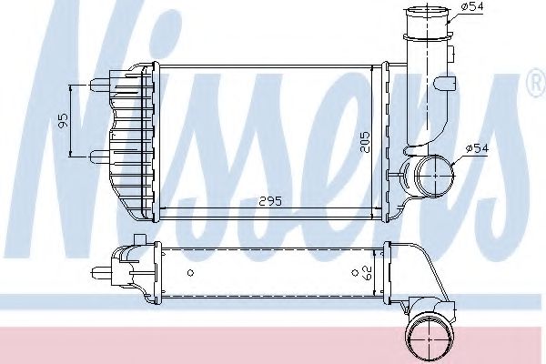 интеркулер (охладител за въздуха на турбината) 96889