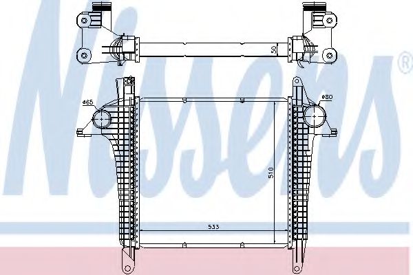 интеркулер (охладител за въздуха на турбината) 97057
