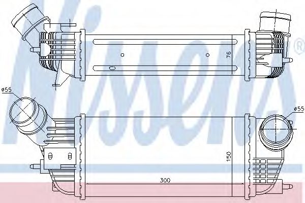 интеркулер (охладител за въздуха на турбината) 96497