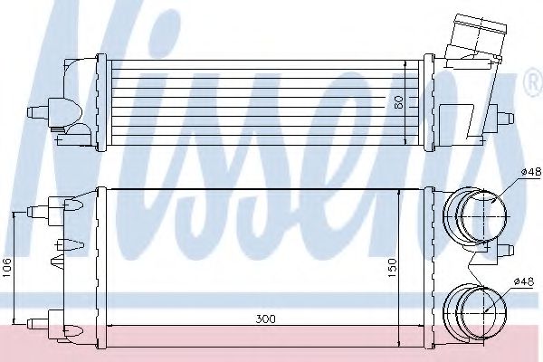 интеркулер (охладител за въздуха на турбината) 96553