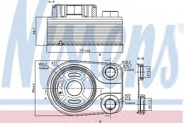 маслен радиатор, двигателно масло 90705