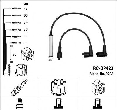 комплект запалителеи кабели 0793
