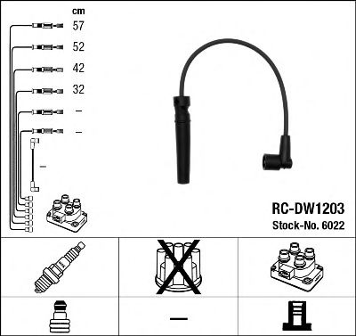 комплект запалителеи кабели 6022