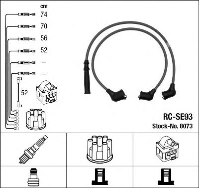комплект запалителеи кабели 8073