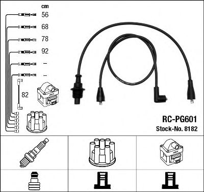 комплект запалителеи кабели 8182