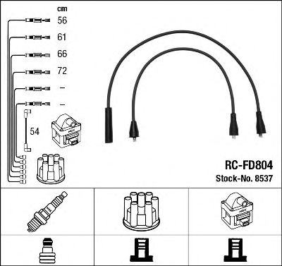 комплект запалителеи кабели 8537