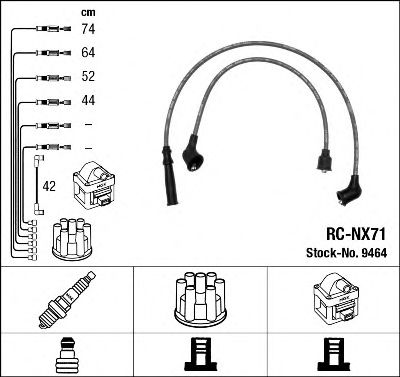 комплект запалителеи кабели 9464