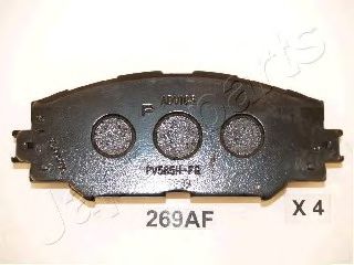 комплект спирачно феродо, дискови спирачки PA-269AF