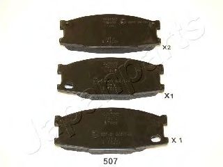 комплект спирачно феродо, дискови спирачки PA-507AF