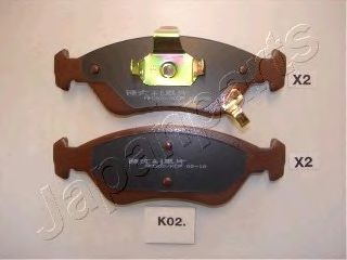 комплект спирачно феродо, дискови спирачки PA-K02AF