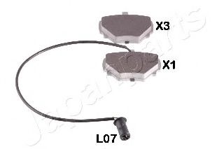 комплект спирачно феродо, дискови спирачки PP-L07AF
