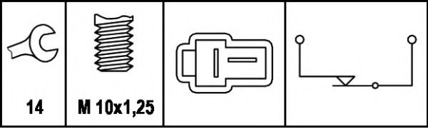 ключ за спирачните светлини; ключ, задействане на съединителя (газоразпределение) 6DD 008 622-421