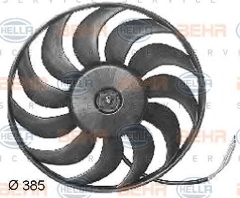 вентилатор, охлаждане на двигателя 8EW 351 038-361