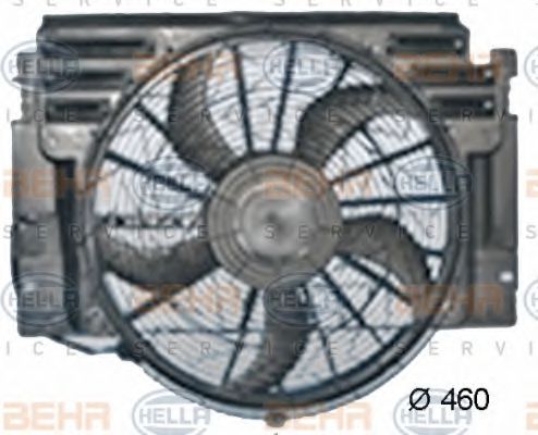 вентилатор, конденсатор на климатизатора 8EW 351 040-661
