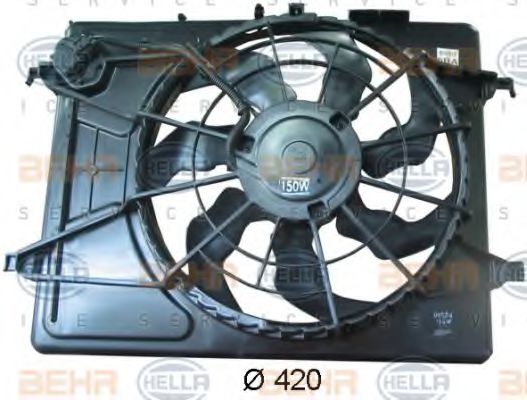 вентилатор, охлаждане на двигателя 8EW 351 043-191