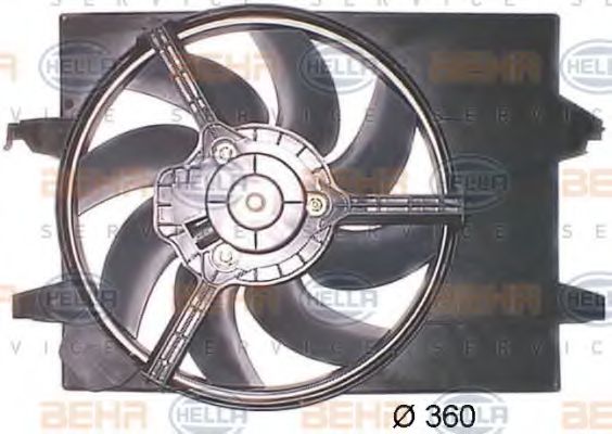 вентилатор, охлаждане на двигателя 8EW 351 043-661