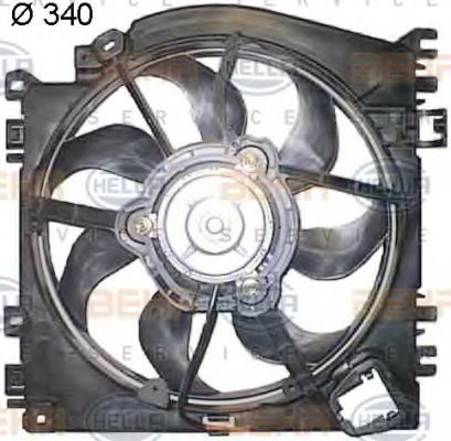 вентилатор, охлаждане на двигателя 8EW 351 043-701
