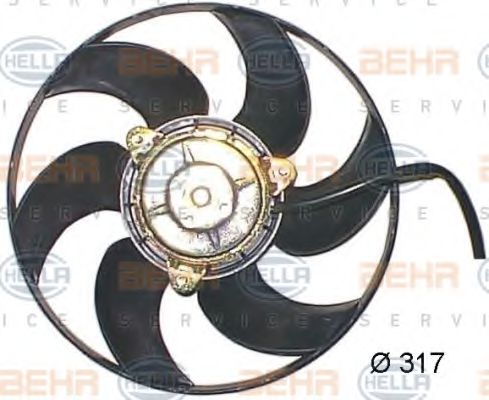 вентилатор, охлаждане на двигателя 8EW 351 044-151