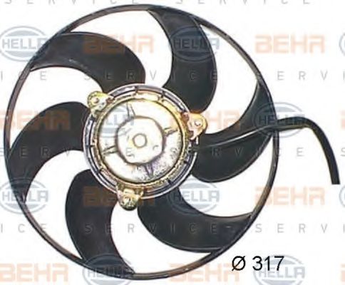 вентилатор, охлаждане на двигателя 8EW 351 044-181