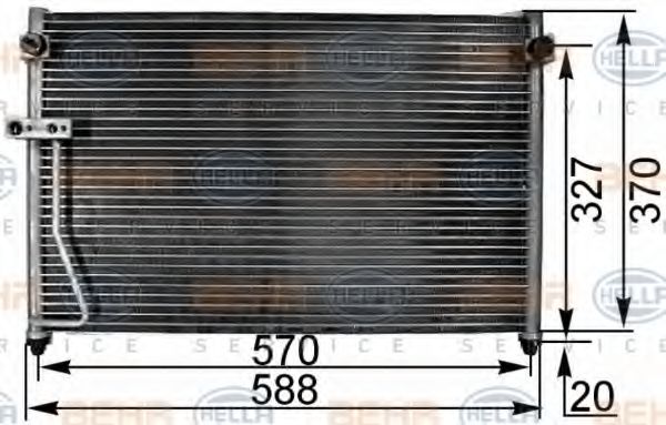кондензатор, климатизация 8FC 351 300-421