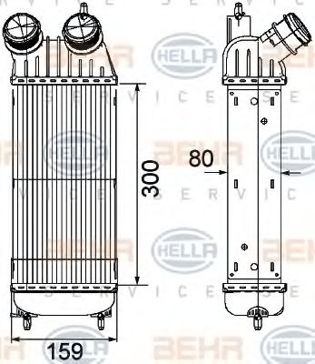 интеркулер (охладител за въздуха на турбината) 8ML 376 746-211