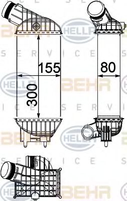 интеркулер (охладител за въздуха на турбината) 8ML 376 746-791